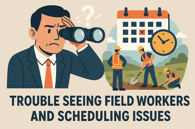 Scheduling Issues and Lack of Visibility Over Field Staff