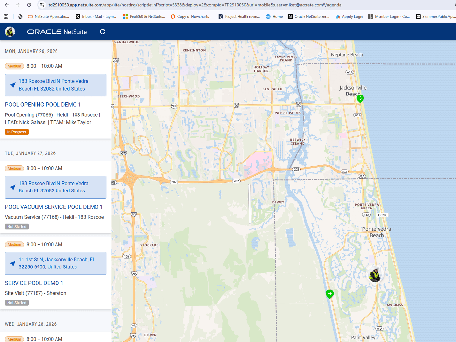 NetSuite FSM Mobile - tech view
